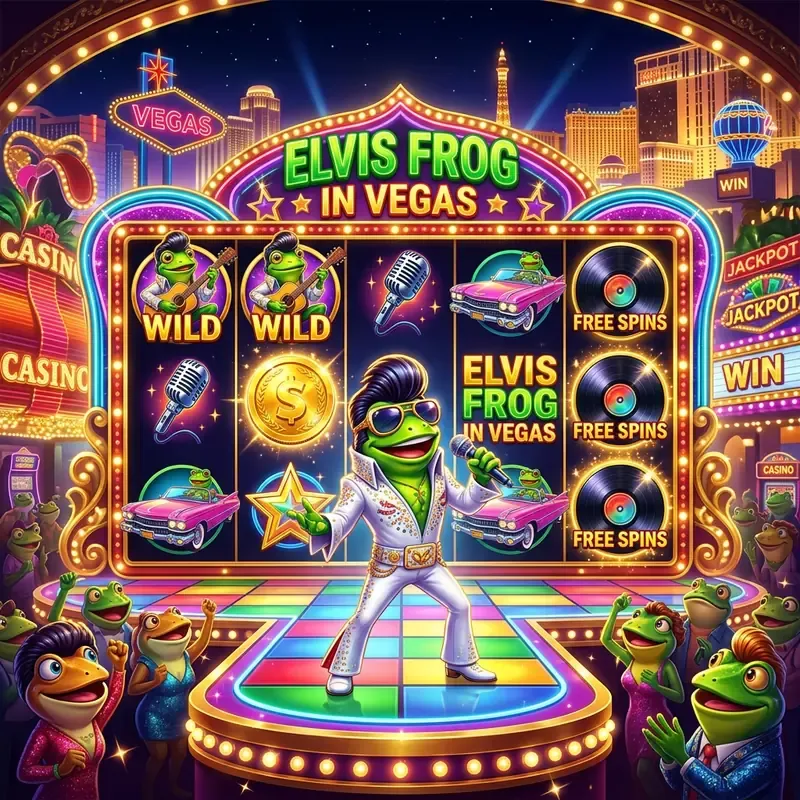 Elvis Frog in Vegas