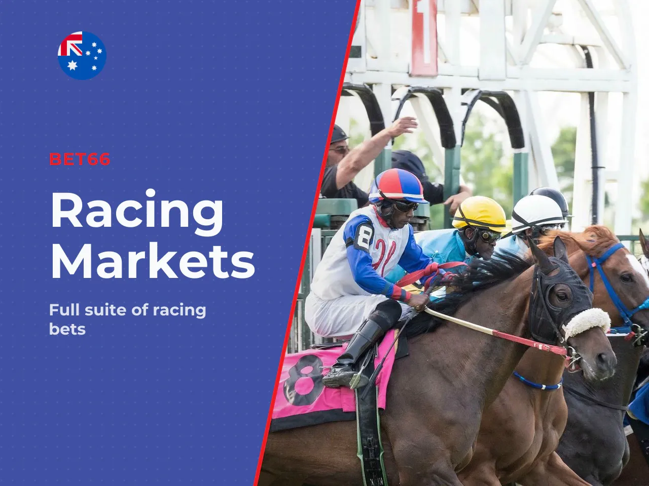 Racing markets and bet types. The